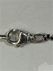 David Yurman Sterling Silver Box Chain Necklace 22
